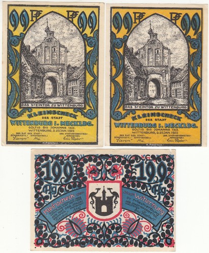 Notgeld stadt wittenburg - notgeld*stadt,