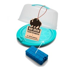 Tortenbehälter mit Kühlakku Kuchen Transportbox mit Kühlung inkl. 2 Kühlakkus