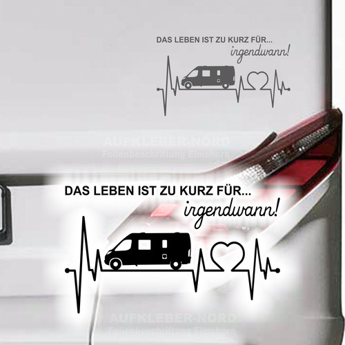 Herzschlag wohnmobil bus - bus, 30cm