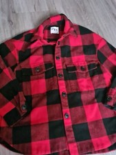 Zara Holzfällerhemd Gr. S rot schwarz kariert-Kombiversand möglich-