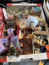 Flohmarktkiste 5 Konvolut Deko Glas Porzellan Haushaltsauflösung