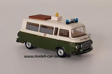 Brekina MCZ Barkas B1000 Bus Volkspolizei VUB mit Kurbelmast 03-419