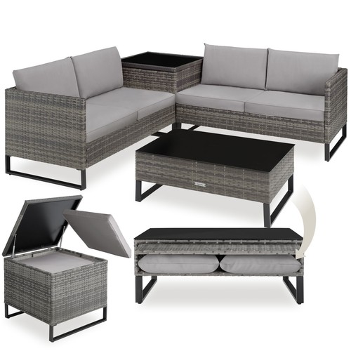 Polyrattan lounge sitzgruppe - lounge,