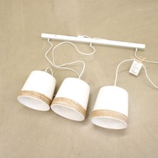 IMPRESSIONEN Living Deckenleuchte Hanfseil-Aufhängung Clean chic Beton Metall