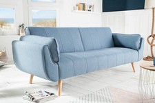 Design Schlafsofa DIVANI 215cm FARBWAHL Bettfunktion 3er Sofa Couch Schlafcouch