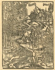 INKUNABEL - BLATT, VERGIL, AENEAS +ACHATES, m. groß. Buchholzschn. v. Lucantonio