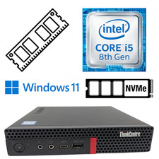 Lenovo ThinkCentre M720 tiny Intel i3 8100t 8/16GB RAM NVME SSD Mini PC USFF