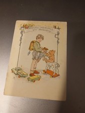 Alte  AK DDR Künstlerkarte    Schulanfang