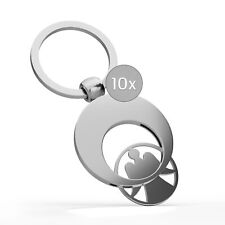 10x Schlüsselanhänger Einkaufswagenchip Coin Jeton Chip Schutzengelengel Chip