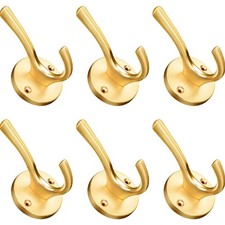 Kleiderhaken Gold 6 Stück