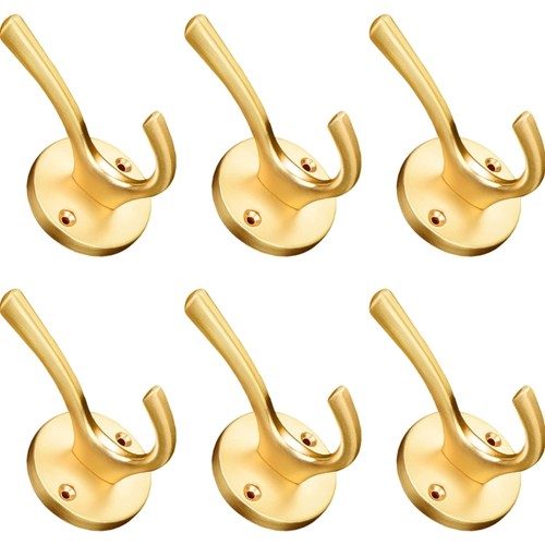 Kleiderhaken gold stück - kleiderhaken, 6