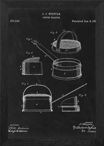 Kaffeeröster patent gerahmtes - patent,