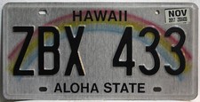 Hawaii Nummernschild USA