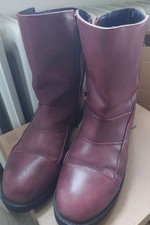 Ulla Popken LEDER Stiefel Bordeaux Gr  44