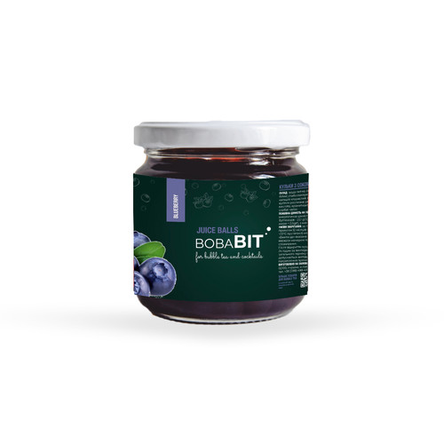 Popping boba blaubeere 210g - blaubeere,