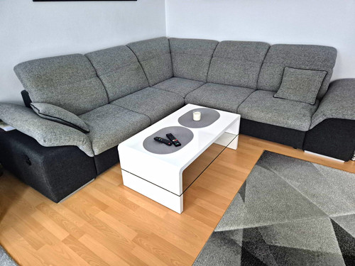 Ecksofa form grau - ecksofa, grau/anthrazit