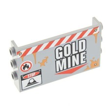 1x Lego Panele 1x6x3 neu-hell