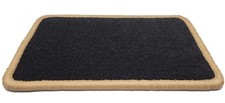Schwarz Fußmatten Velour für