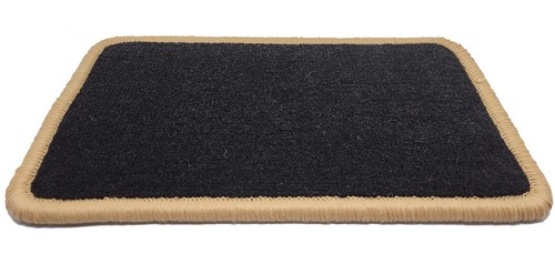 Schwarz fußmatten velour - velour, für