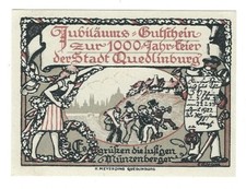 Notgeld - Quedlinburg - Musikantenserie zur 1000-Jahr-Feier -50 Pf-1922 - Bild 2