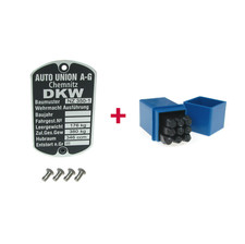 Typenschild + Schlagzahlen +