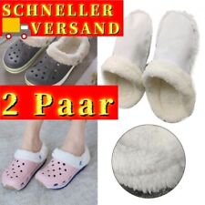 2 Paar Ersatz-Crocs-Fell-Einlegesohlen Futter Pelzeinsätze Für Mammoth Crocs- ∆