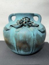 Große Vase Ton-Vase Alt DxH~23x22 cm, aus Erbnachlass abzugeben, a.1.Hd.