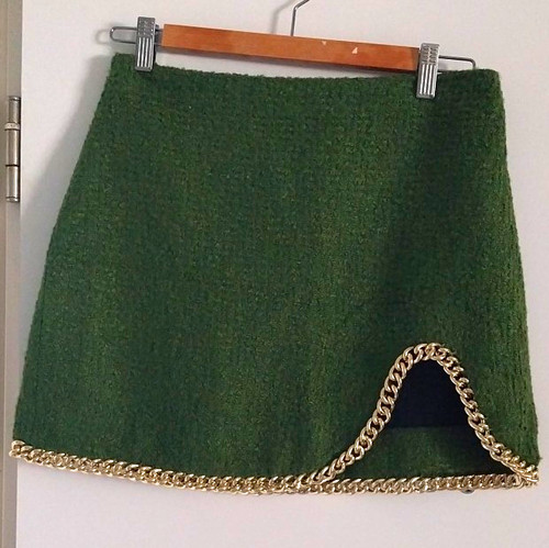 Zara damen minirock kurz grün - zara,