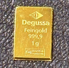 Rare 1 Gram .9999 Degussa