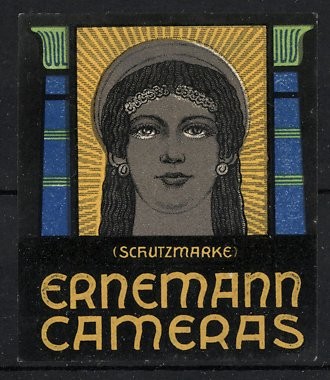 Reklamemarke ernemann cameras - reklamemarke,