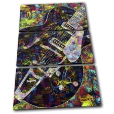 Guitar Colourful Pop Paint