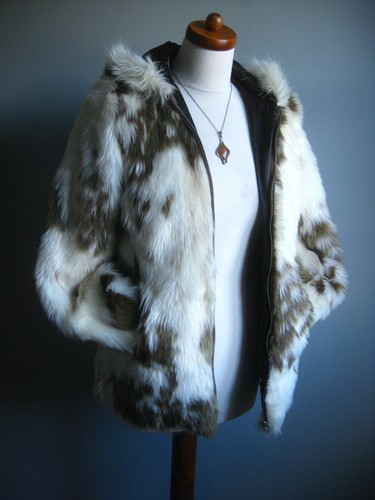 Kunstfell mantel jacke - mantel, pony
