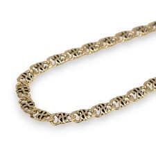 Dollar $ Armband massiv 585/-14k Gelbgold ca. 19 cm, 5,0 mm   -451