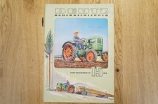 DEUTZ Bauern-Schlepper Prospekt Typ 15 PS luftgekühlt 4 Seiten 1952 