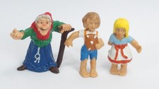Märchenfiguren - Bully 1985 - Hänsel und Gretel mit Hexe - 3 Figuren