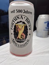 Handgedreht 2 L Bierkrug Fortuna Bräu Georg Streit Augsburg   TOP KRUG 