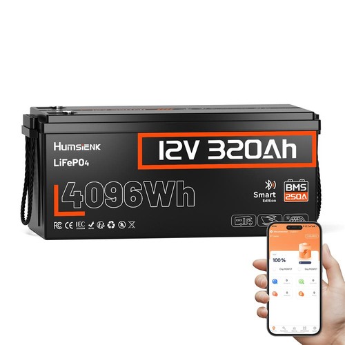 Humsienk lifepo4 320ah 12v - 320ah,