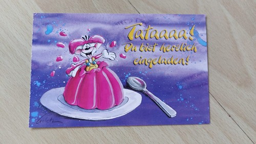 Diddl karte einladungskarte - karte,,