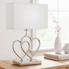 Tischleuchte Doppel Herz