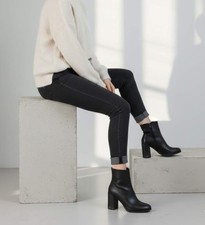 DAMEN STIEFELETTEN SCHWARZ