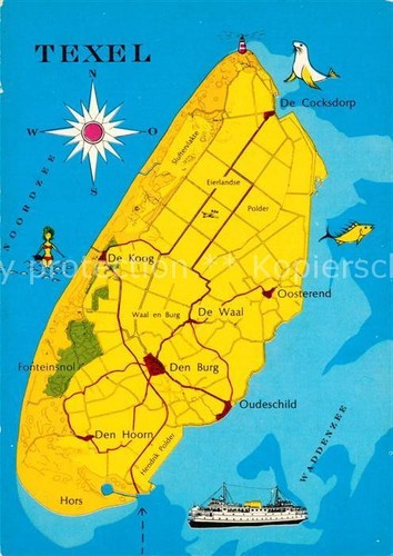 Texel map compass - texel,