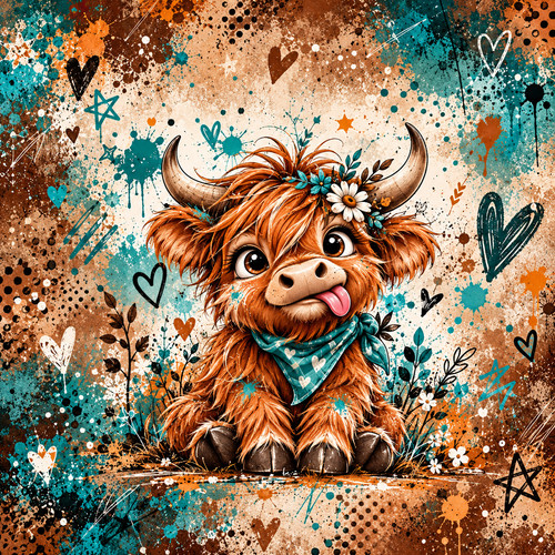 Highland kuh panel x 50 - cm,