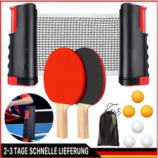 Profi Tischtennis Tischtennisschläger mit Netz, Schläger und Bällen Set NEU
