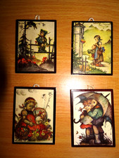 4 kleine Hummelbilder von