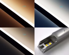 LED Leiste, LED Strip, LED Lichtkette, Alu Neon Diffus CRI 90 140xleds 24V