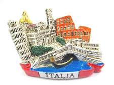 Italien Magnet Poly Souvenir Pisa Florenz Mailand Rom Venedig Colosseum (A84)