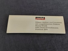 Streichholzheftchen rastal - streichholzheftchen,,
