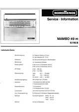 Service Manual-Anleitung für Nordmende Mambo 49 m, 9.116 B