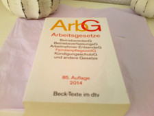 Arbeitsgesetze ArbG - 85. Auflage 2014 Beck-Texte - gebraucht