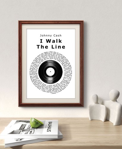 Johnny cash poster walk the - i,